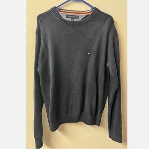 Vintage Tommy Hilfiger Men's Blue Knit Sweater Size S Good Condition